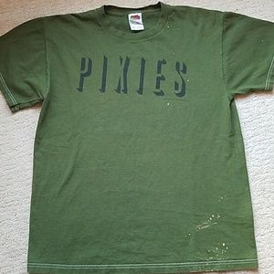 Pixies Band Tee, Green with a Clorox fade. (M)